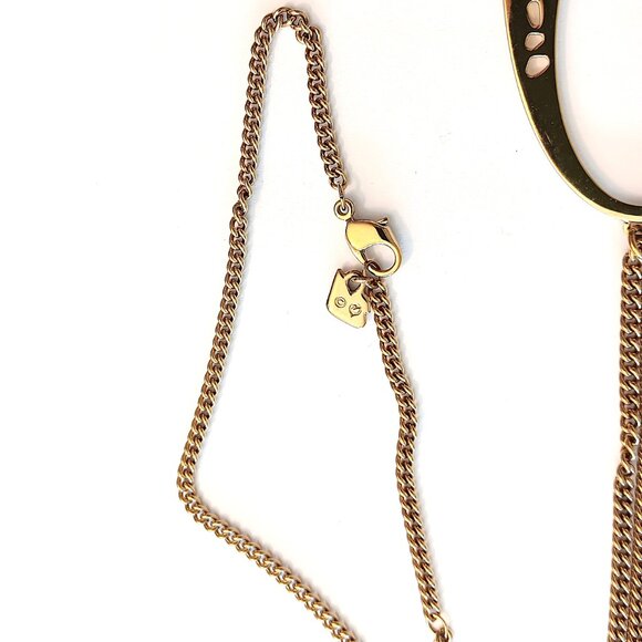 Swarovski Clear Crystal Gold Plated Oval Ariane Pendant Necklace - Picture 4 of 4